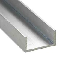 Aluminum U-Channel 8 Feet 1″ Leg x 2″ Base Width x 1-3/4″ Inside x 1/8″ Thick