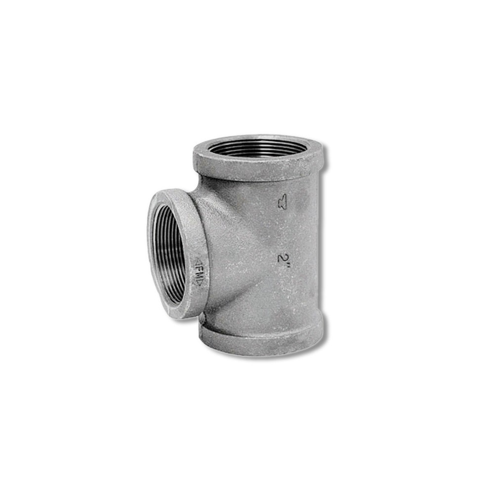 Anvil 2 in FPT X 2 in D FPT 2 in FPT Galvanized Malleable Iron Tee 8700121158