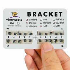 10 Packs Dental Orthodontic Bracket Braces Standard Roth 022″ 3 Hooks USA