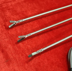 Bissinger Bipolar Roby Forceps 5mmx330mm With Cable Best Quality Reusable-3SET
