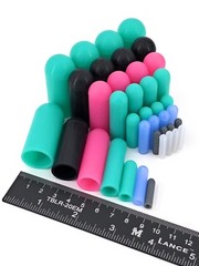 40 Piece High Temp Silicone Rubber Cap Kit – Powder Coating, Cerakote, Vacuum