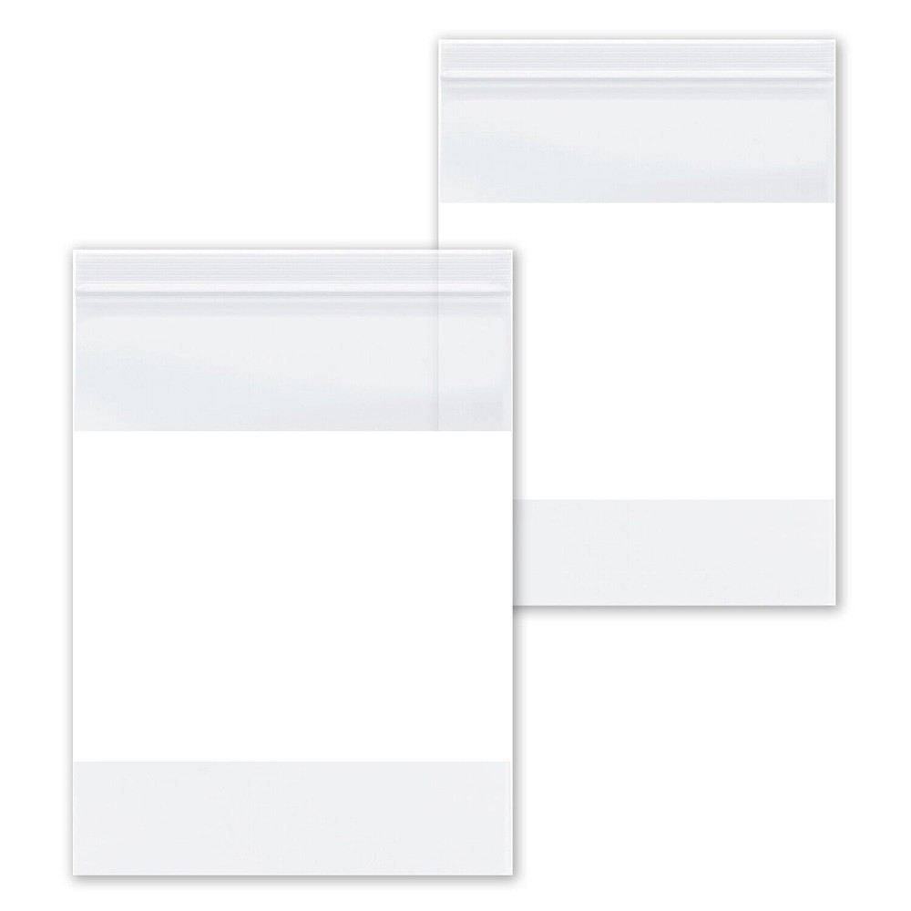 4 Mil Reclosable Bag with White Block 4″ x 6″ Plastic Bag Durable Clear 1000 Pcs
