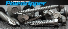 #10 Hex Rubber Washer Head PoleGripper Roofing Screws Galvanized / Coated