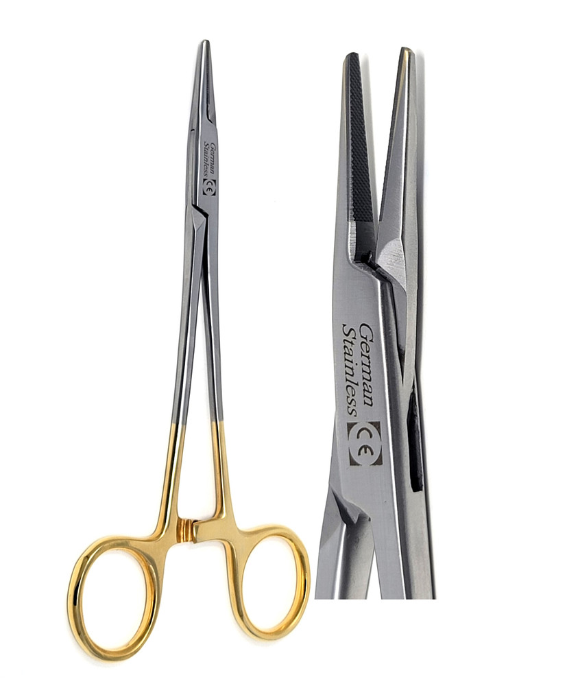 New German T/C Mayo Hegar Needle Holder Driver 7″ With Tungsten Carbide Inserts