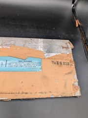 NOS Marshall Oil Hardening Precision Ground Flat Stock 5/16″ X 6″ X 18″ Type O1