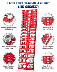57 Nut and Bolt Thread Checker – Thread Checker Standard and Metric Bolt and Nut