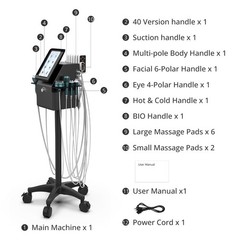 9 in 1 Beauty Machine for Skin Smoothing & Enhance Body Curves Vertical Model