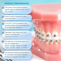 AZDENT Dental Orthodontic Super Elastic Niti Arch Wire Round Ovoid/Nature Form