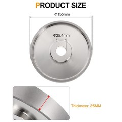 Diamond Lapidary Wheel 6″ x 1″ Arbor Hole 600 Grit Grinding Wheels