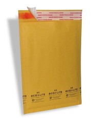 25 #0 6.5×10” Ecolite Kraft Bubble Mailers Padded Envelopes CD DVD – TheBoxery