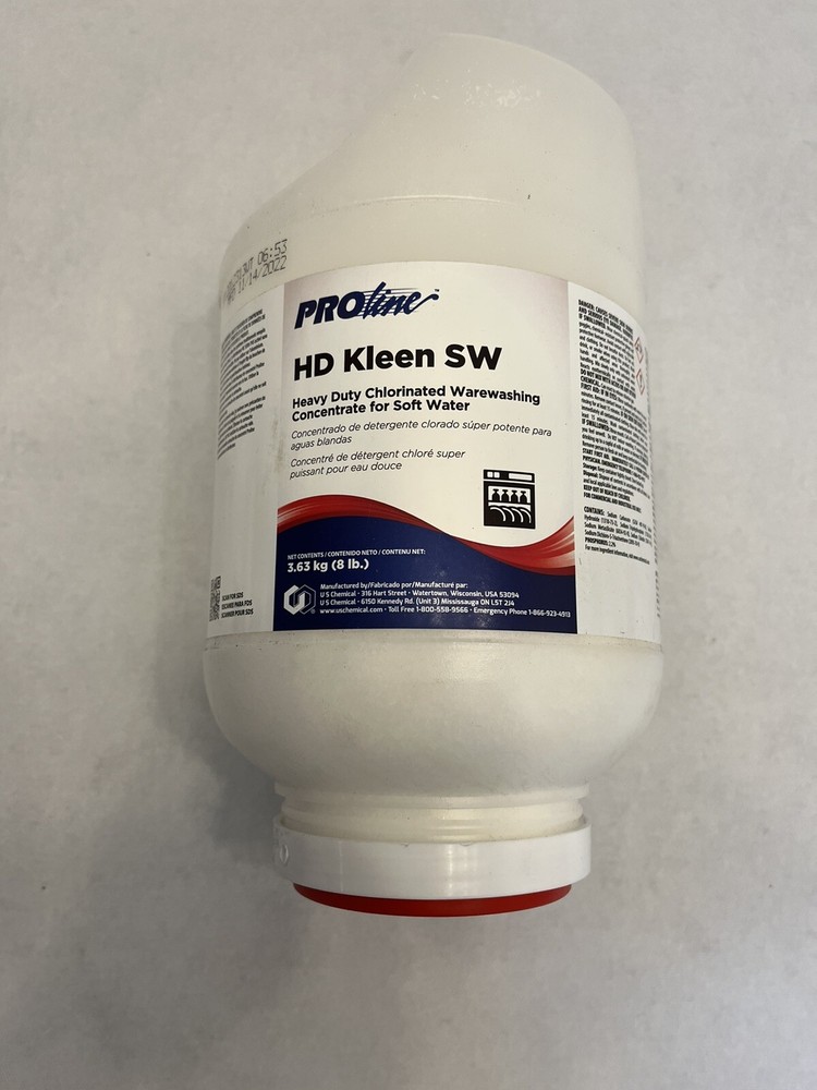 HD Kleen SW. heavy duty chlorinated warewashing concentrate for soft water.