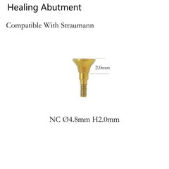 US Dental Healing Abutment Closure Compatible With Straumann ITI BoneLevel NC/RC