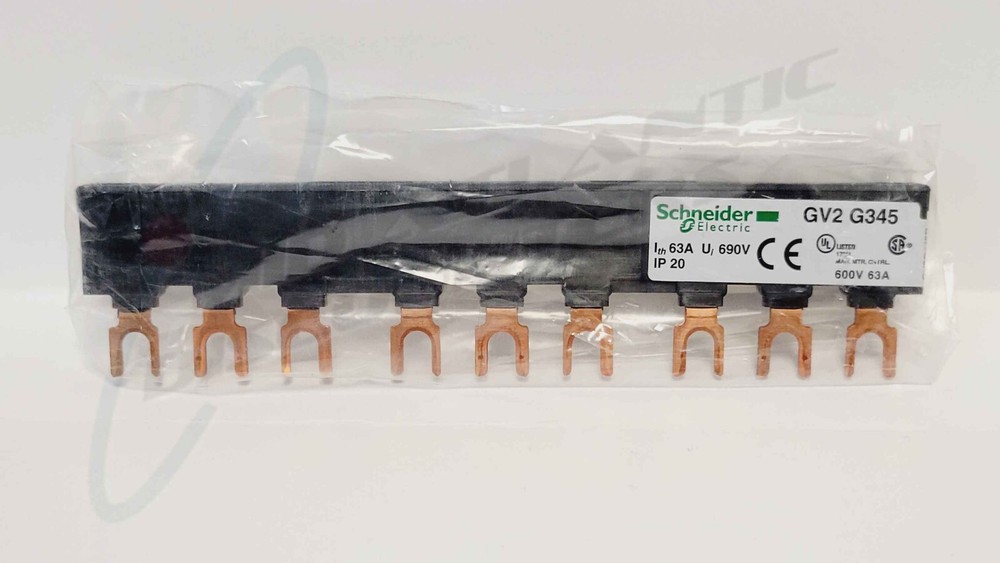 Schneider Electric GV2G345 Busbar Link 3 Phases, 63A/690V