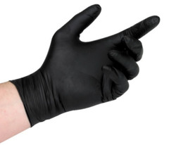 6 Mil Black Nitrile Disposable Gloves Powder Free Case 1000 PC S M L XL XXL