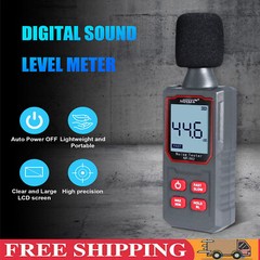 Decibel Meter, Portable Digital Noise Meter 30-130dB Sound Monitoring Tester