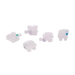 AZDENT Dental Orthodontic Ceramic Clear Brackets Braces MBT/Roth.022 Hooks 3 4 5