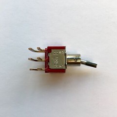 C&K 7201 DPDT, ON-NONE-ON, 5A 120VAC/28VDC Miniature Toggle Switch, 7201P4D9AQE