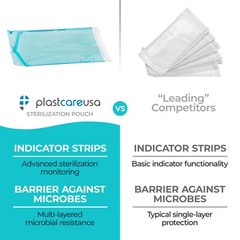 10″ x 16″ Self-Sealing Sterilization Pouches for Autoclave (1 Box of 200)