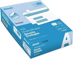 #10 Double Window Security Envelopes – Self Seal – Security Tinted (30001)