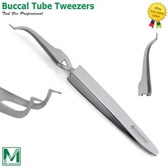 Dental Buccal Tube Tweezers Slim Orthodontic Bracket Holding Placing CE