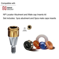 US Dental Ti Abutment NP fit Zest Locator for NobelBiocare NobelActive Implants