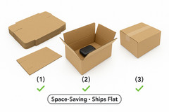 100 8x6x4 Shipping Boxes Cardboard Corrugated Mailing Packing Cartons USA