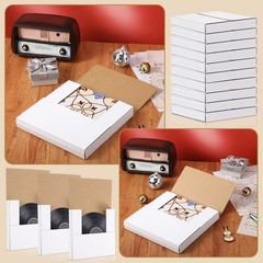 100 Pack 7 Inch Vinyl Record Mailers Boxes 45 RPM Easy Fold LP Cardboard Mail…