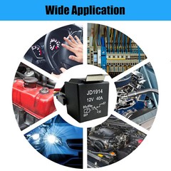 5pcs 5Pin Car Automotive SPDT Relay Switch Harness Socket Waterproof 40A 12V DC