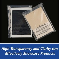Wepoly – 12 X 15 100 Count Self Seal Clear Poly Bags Suffocation Warning For