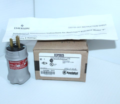 ⭐️NEW UNOPENED BOX⭐️ Appleton ECP-2023 Straight Blade Plug, 125V, 20A 🔴USA🔵