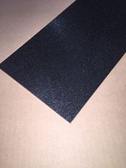 ABS Black Plastic 1/8″ x 12″ x 12″ .125″ textured 1 side stereo sheet