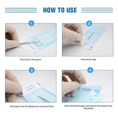 OneMed Self-Sealing Sterilization Pouches 2.25″x5″ Medical Sterile Bags 200/Box