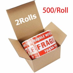 2Roll 500/Roll 3×5″ Fragile Handle with Care Thank You Shipping Labels Stickers