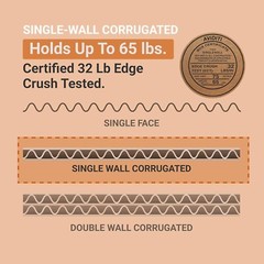 12 x 12 x 12 Shipping Boxes Moving Boxes Corrugated Kraft 25/Bundle 25/Pack