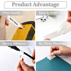 IND Heat-Shrink Tube Labels for Dymo Rhino 1000, 4200, 5200, 5000, 6000