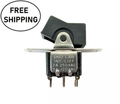 (2x) DPDT ON-NONE-ON 5A 120VAC / 28VDC – 2A 250VAC Rocker Switch – Solder