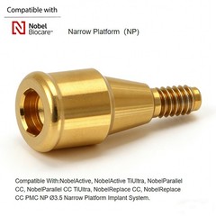 US Dental Ti Abutment NP fit Zest Locator for NobelBiocare NobelActive Implants