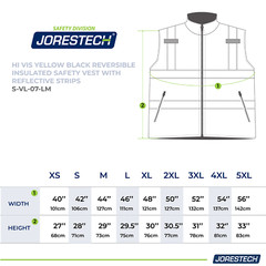 Hi Vis Visibility Reversible Bodywarmer Safety JORESTECH Vest