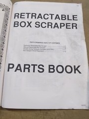 LandPride Retractable Box Scraper Owners Manual, 1993 Edition