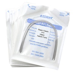 10pcs Dental Orthodontic Super Elastic Niti Round Arch Wires Natural Form AZDENT
