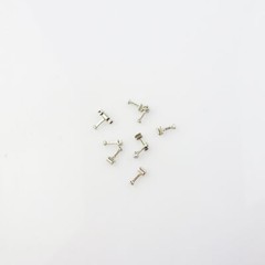 10 Pcs Dental Orthodontic Crimpable Hook Long/Medium/Short/Stop Stainless Steel
