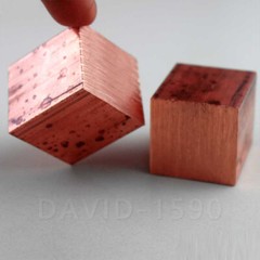1pcs 99.9% Pure Copper Block Copper Cube C11000 Cu-ETP