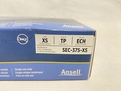 (50/Pk) ANSELL Microflex Supreno EC Nitrile Exam Gloves – XSmall – Violet Blue