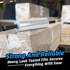 15″ x 900FT 80 Gauge Pallet Wrap Stretch Film Shrink Hand Wrap 1 to 4 Rolls