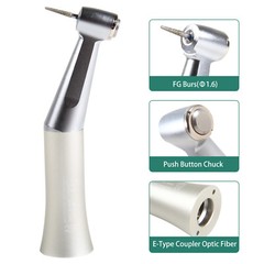 NSK Style Dental Slow/Low Speed FG 1.6mm Burs Contra Angle Handpiece Push Button