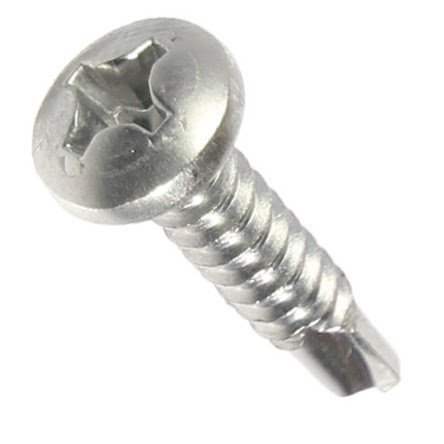 #8 Self Drilling Sheet Metal Screws TEK Tap Pan Head Stainless Steel All Sizes