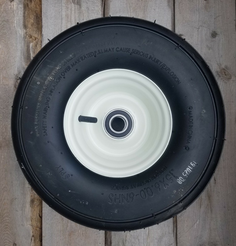 Complete UNIVERSAL TEDDER TIRE – 15X6.00X6 OFF SET RIM