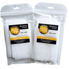 Squish Bags – Rosin Bags (2.5″ x 4.5″) – 25, 37, 90, 120 micron – 50-100 packs+