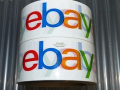 2 ROLLS OF 2″ WIDE 2 MIL EBAY BRANDED BOPP PACKING SHIPPING TAPE 75 YARDS EACH