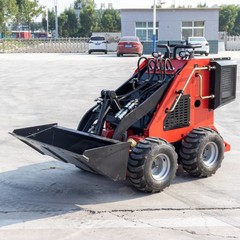 Free Ship Mini Skid Steer Loader Stand On With 13.5HP B&S Engine Wheel Loader